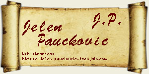 Jelen Paučković vizit kartica